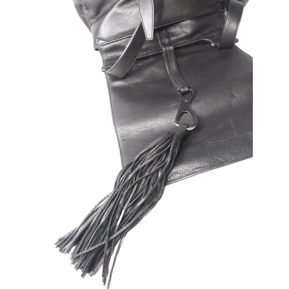 Heritage black leather